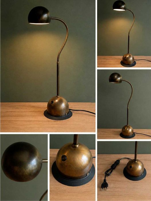 Veioza lampa birou vintage tip gooseneck din alama