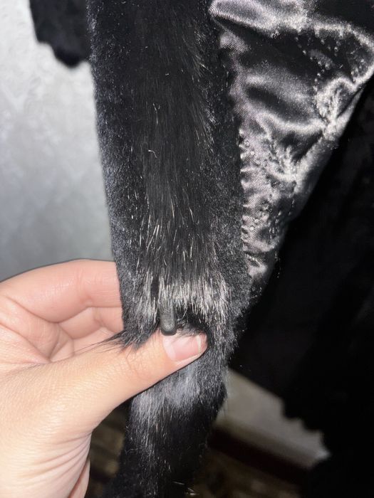 шуба из шерсти кролика