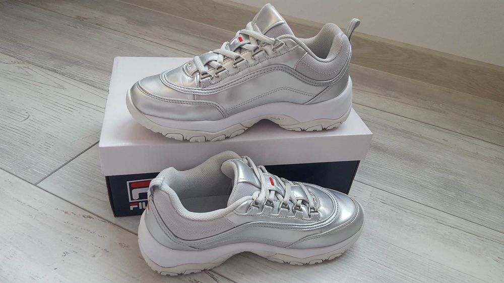 Сив металик маратонки FILA STRADA F WOMEN за момиче с р-р EUR38