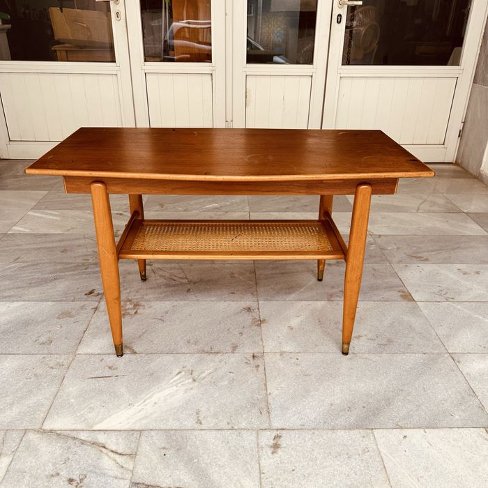 Скандинавска винтидж маса с повдигащ се плот – Mid-Century Modern