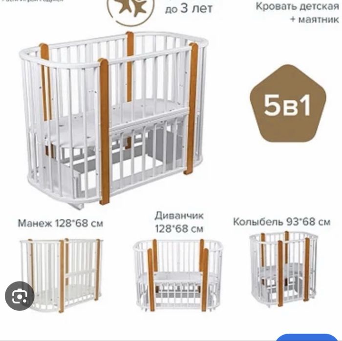 Детская кроватка от 0 до 3 лет