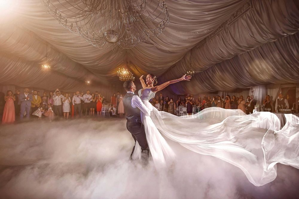 Fum greu gheață carbonică & artificii vulcan pentru nunți