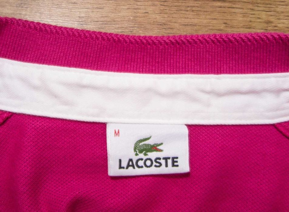 LACOSTE Розова мъжка фланелка размер М