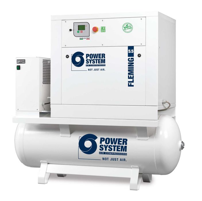 Compresor fara ulei POWER SYSTEM Fleming - OIL-FREE SCROLL 2.2-30 KW 8/10 BAR