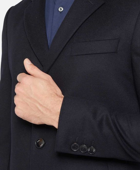 BOSS мужское пальто из кашемира и шерсти РАЗМЕР 54,56