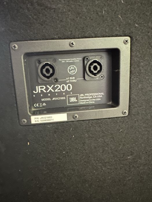 баси JBL JRX 200 series model:JRX218s