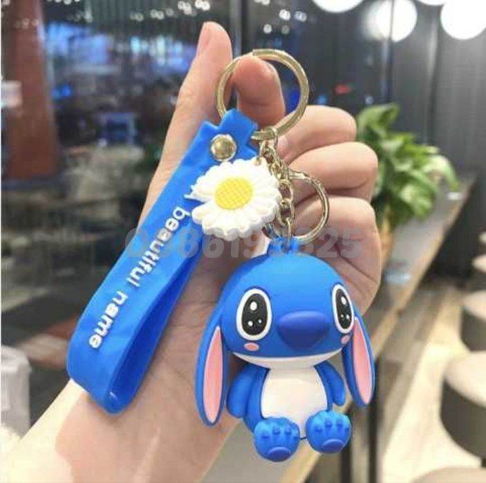 2 броя Светещ Ключодържател Лило и Стич, Ключодържател Lilo Stitch