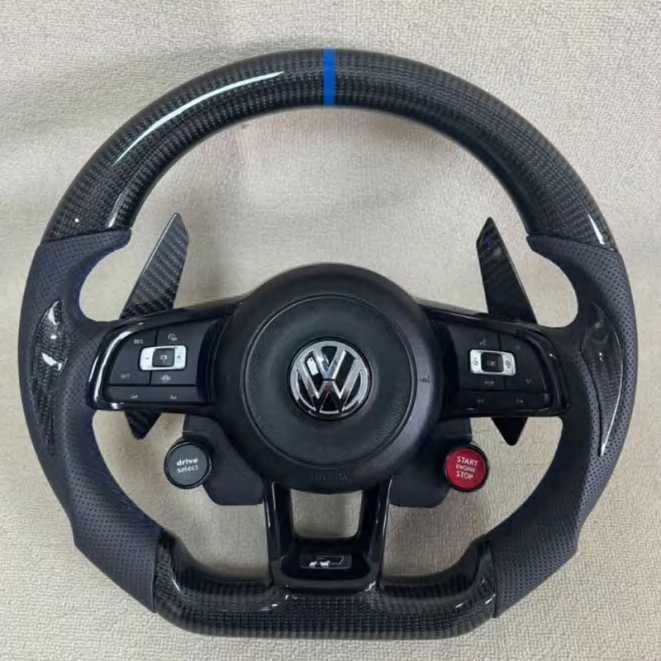 VW R Line спортен карбонов волан с бутони Drive Select и Start-Stop