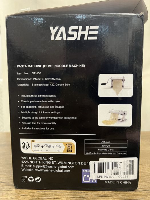 Ръчна машина за прясна паста YASHE QF-150