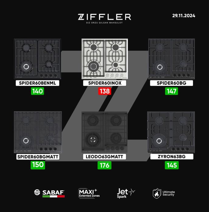 Варочная панель ZIFFLER 2025 new