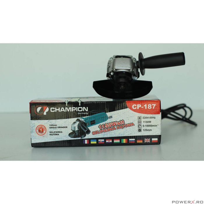 Flex polizor unghiular, 125mm, 1150W, Champion