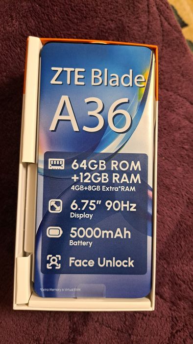 Продам новый телефон  ZTE Blade A36