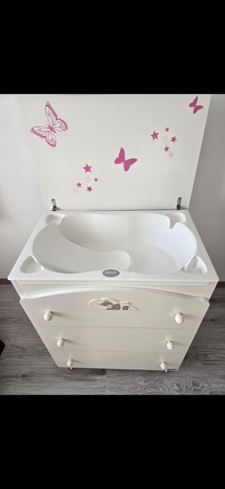 Comoda cu cadita Anne bebe