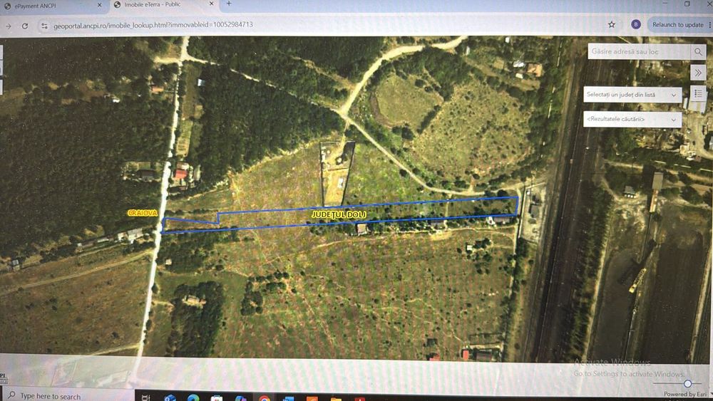 Teren intravilan 6.729 mp | Două deschideri la stradă | Preț: 85€/mp | Bariera Vâlcii, Craiova