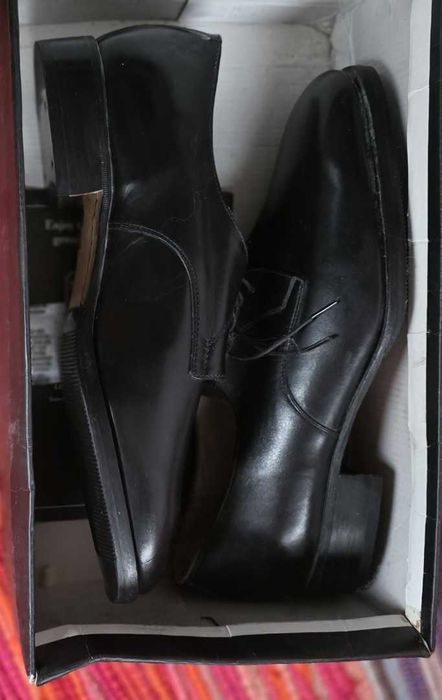 Pantofi eleganti din piele naturala, hand made, pentru barbati, nr.44
