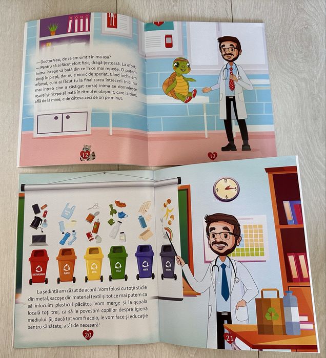 Set 2 cărți educative pt. copii, doctor Vasi Rădulescu