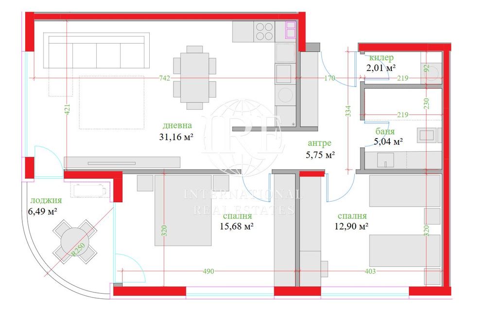 Продава се Тристаен апартамент в Варна, Трошево - 110 кв.м за 2591 €/кв.м - Снимка #4