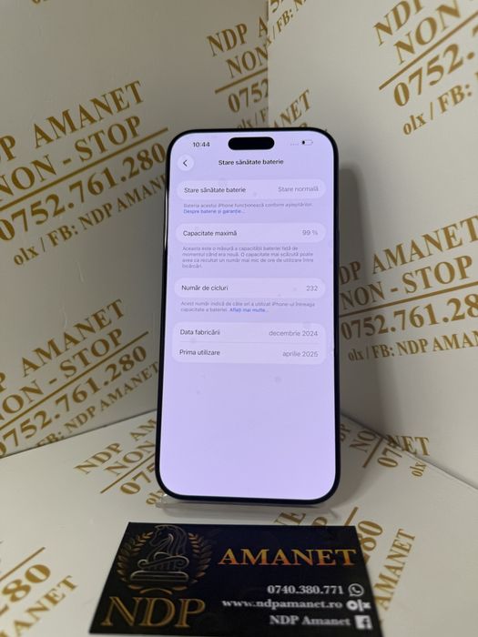 NDP Amanet Braila Iphone 15 Pro Max( 48247)