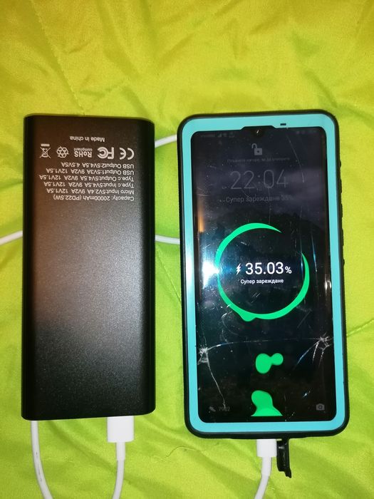 Висок клас Външна батерия РЕАЛНИ 20 000mah 5А бързо зарядно power bank