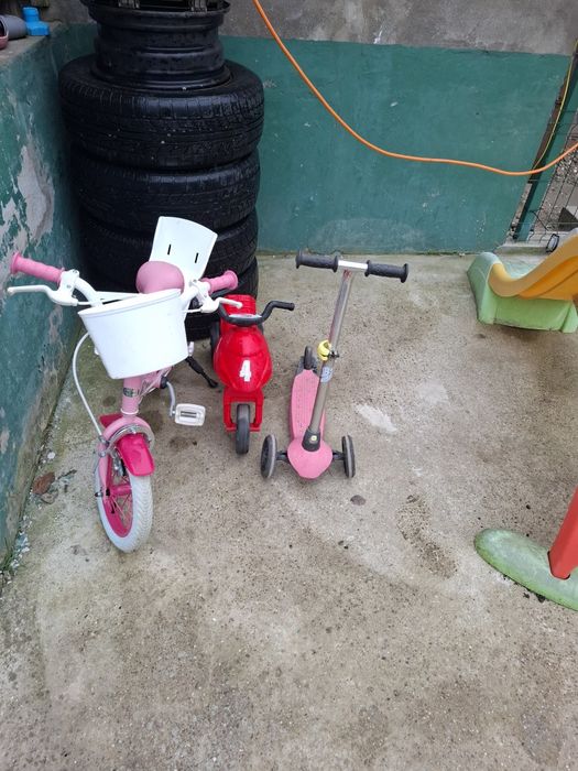 Bicicleta fete 14inc,Trotineta,Tricicleta fără pedale