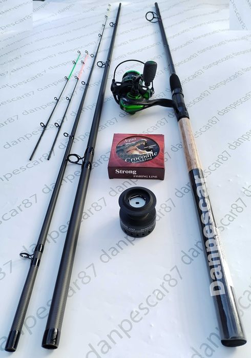 SET FEEDER Lanseta SEEKER 3,90m 180gr +Mulineta SPARKLER 4000+150m fir