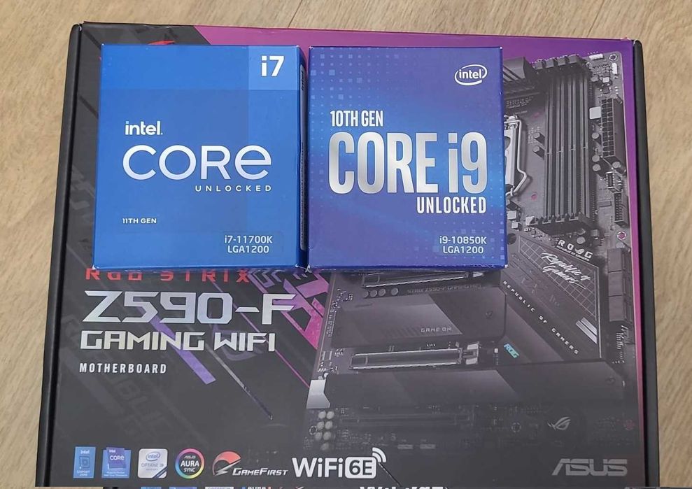 Kit Gaming High-End: Intel Core i9-10850K + ASUS ROG STRIX Z590-F GAMING WIFI ,nou