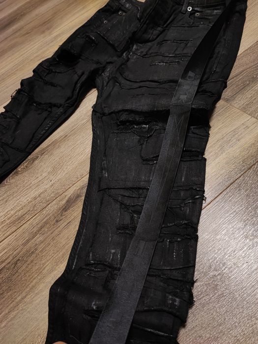 Rick Owens DrkShdw  -  Destroyed Detroit Cut Denim