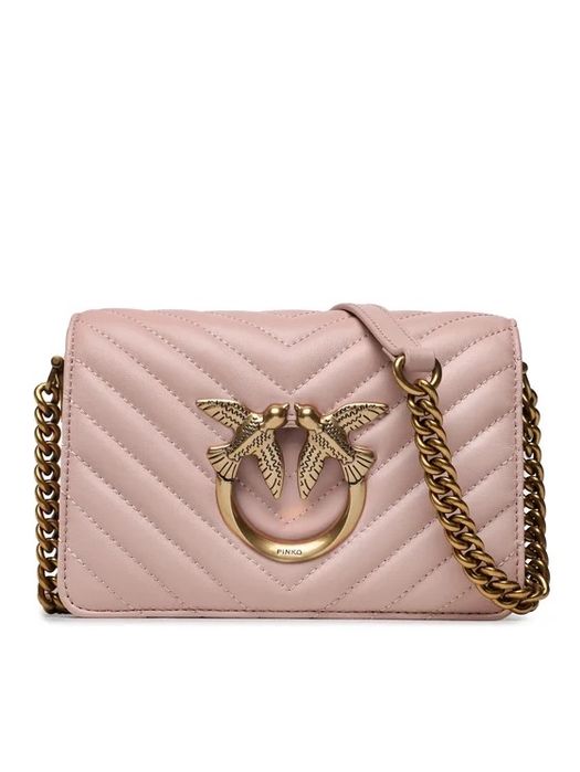 Дамска чанта Pinko  Love Click Classic 08Q Цвят пудра