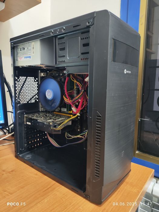 Шустрый игровой компьютер(кейс) DDR4,8gb,SSD128,HDD500,GTX1060 аналог