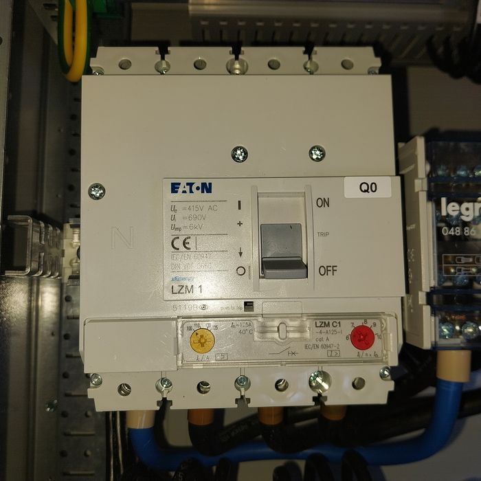 Întrerupător putere USOL 125A 4P 36kA, Eaton LZMC1-4-A125-I