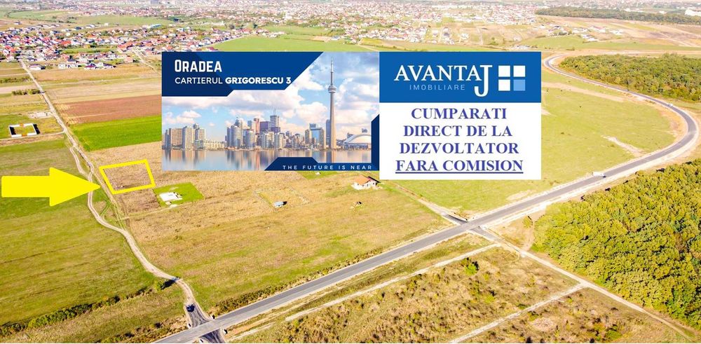 Teren Cihei 540 mp (intravilan cu PUZ) str. LALELELOR(200 m de inel)