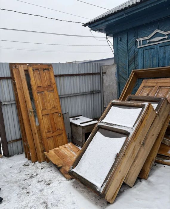 Деревянные двери окна б/у