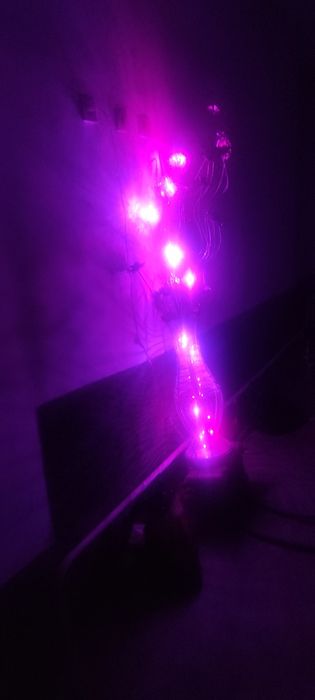 Металлический цветок свето деотный