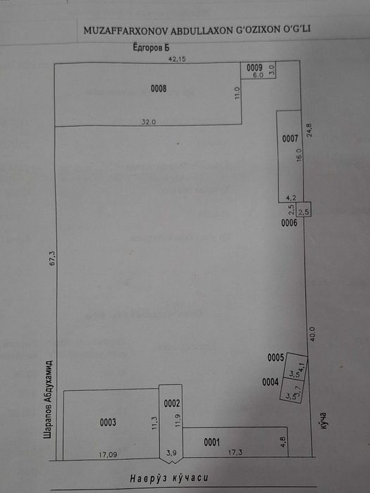 Пскент ховли уй сотилади