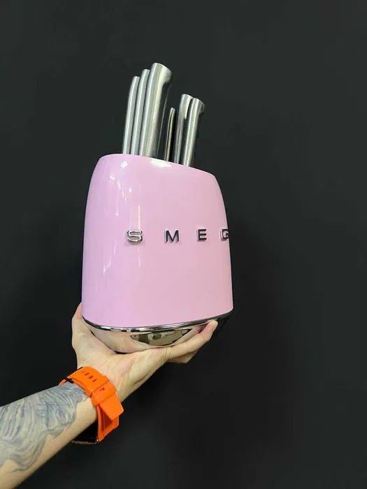 Набор кухоных ножей SMEG в ретро стиле/оптом/розницу
