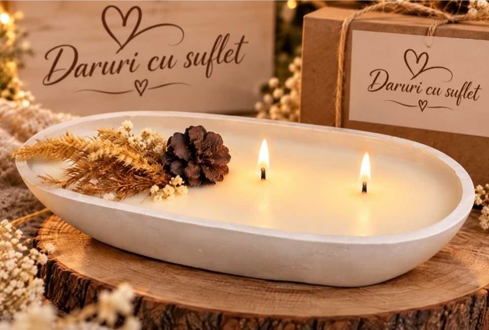 Lumanare decorativa handmade
