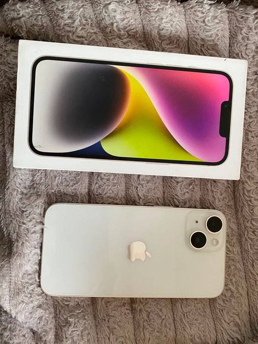 iPhone 14 телефоны сатылады.  ( ID, True Tone) мінсіз жұмыс істеп тұр.