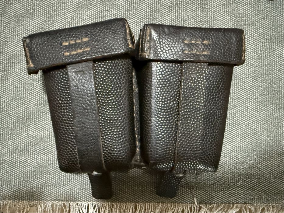 Port cartusiera din piele pt arma Kar 98