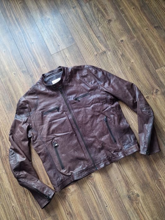 Страхотно мъжко кожено яке BLUPEL , естествена кожа,  размер 2XL