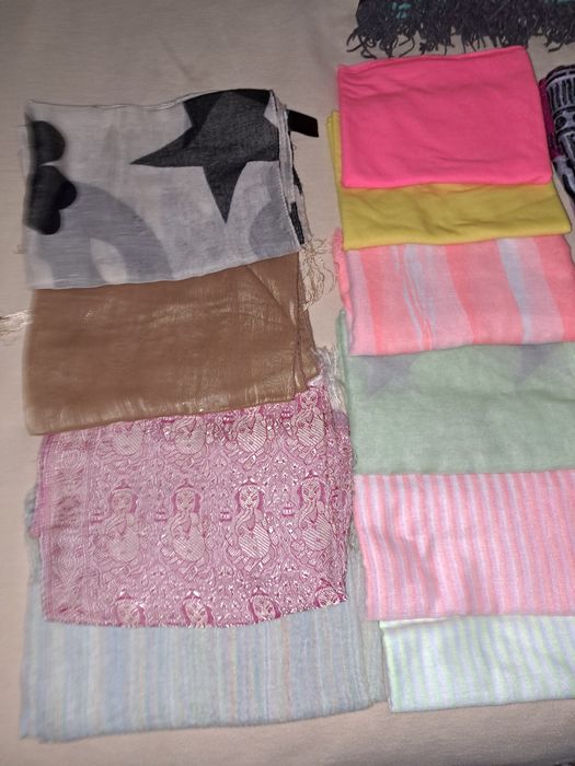 Женский шарф легкий-прозрачный