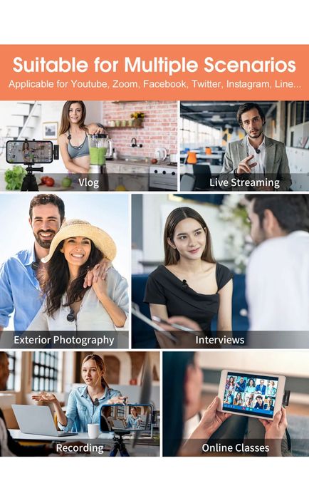 Безжичен микрофон. MOMAN. микрофон.TYPE C,IOS. Брошка. Подкаст. Видео.