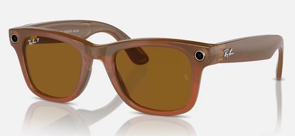 Ray-Ban Meta Wayfarer Shiny Caramel