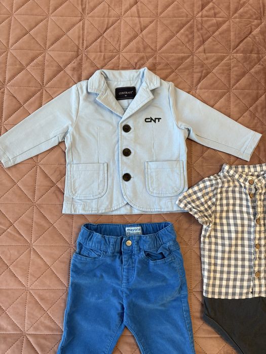 Официален костюм за бебе момче 9-12 месеца