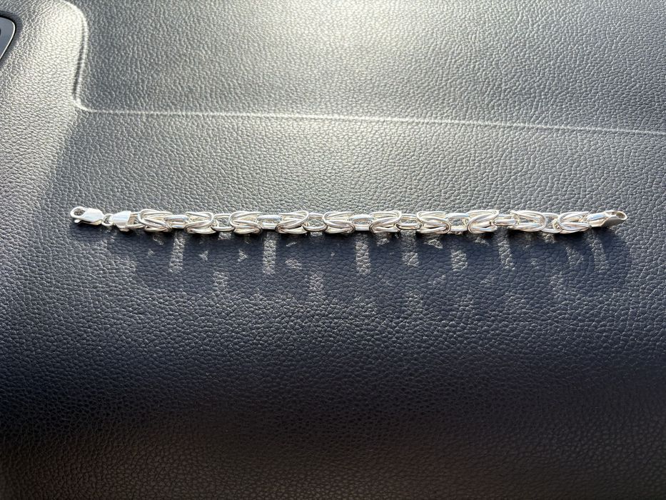 Мъжка сребърна гривна