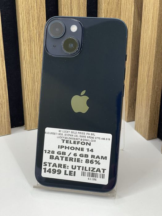 Iphone 14 128Gb 86% baterie Garantie / Factura #61186