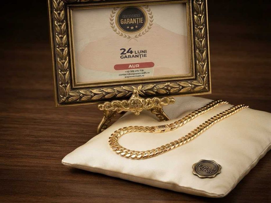 (AG41) Lant aur, 14k b6327 Certificat de garantie Ridicare din agentie