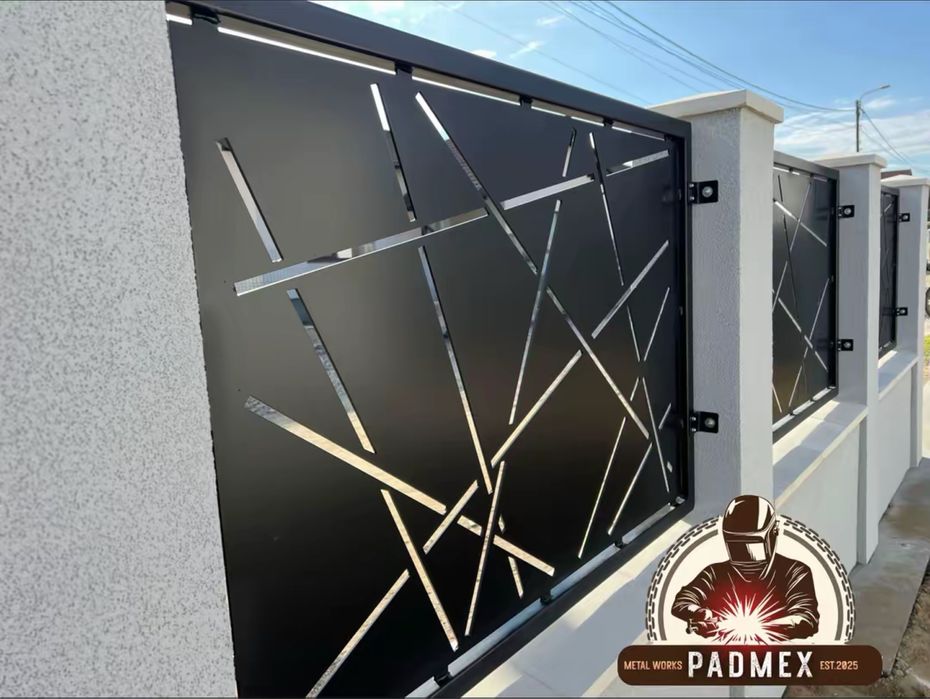 Porți si garduri din tabla decupata CNC plasma - confectii metalice