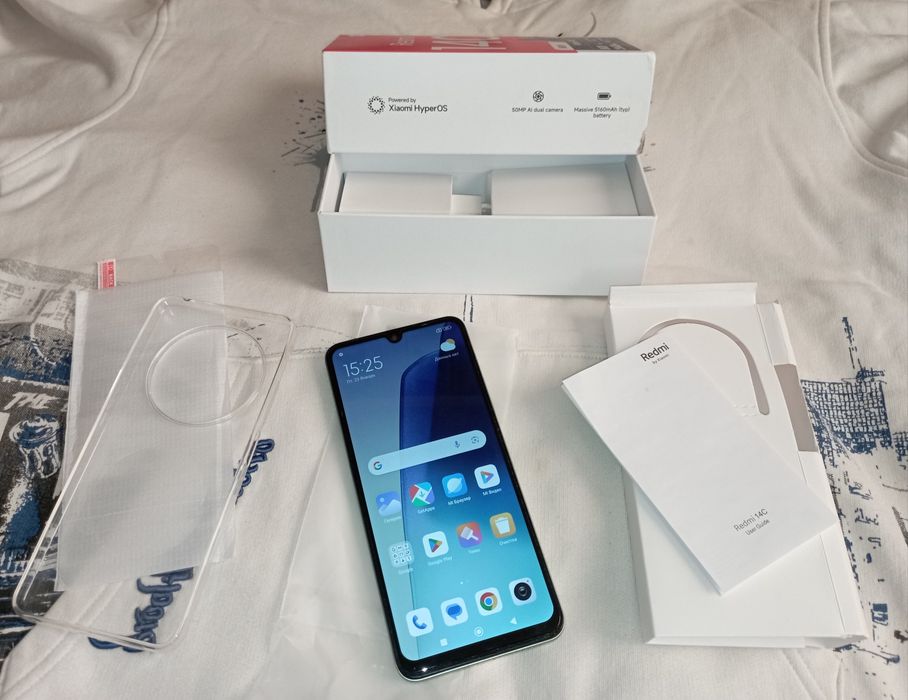 Redmi 14C 2025г 16/256 в броне и чехле