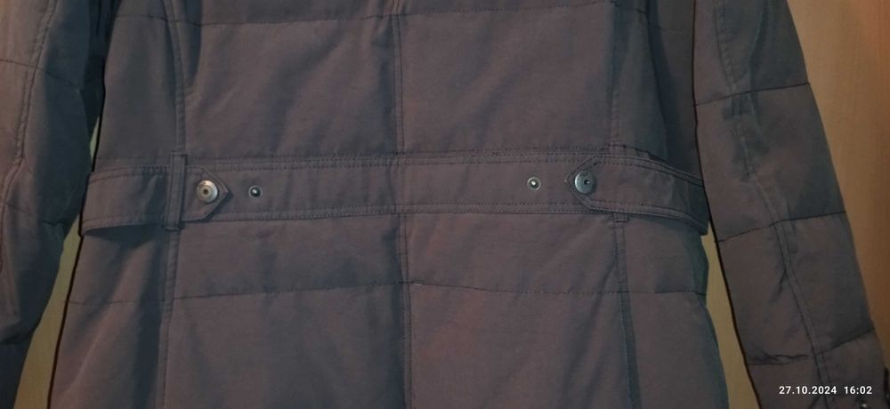 Теплая удлиненная куртка (полупальто). Размер 52.