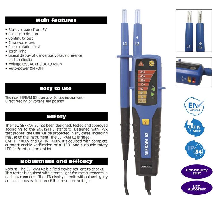 Aparat de masura SEFRAM 62